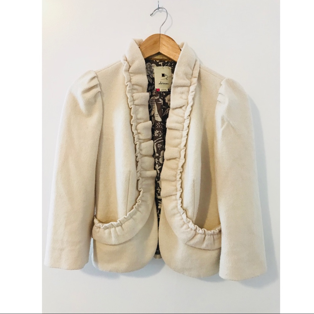 Elevenses wool blend jacket, size 2
